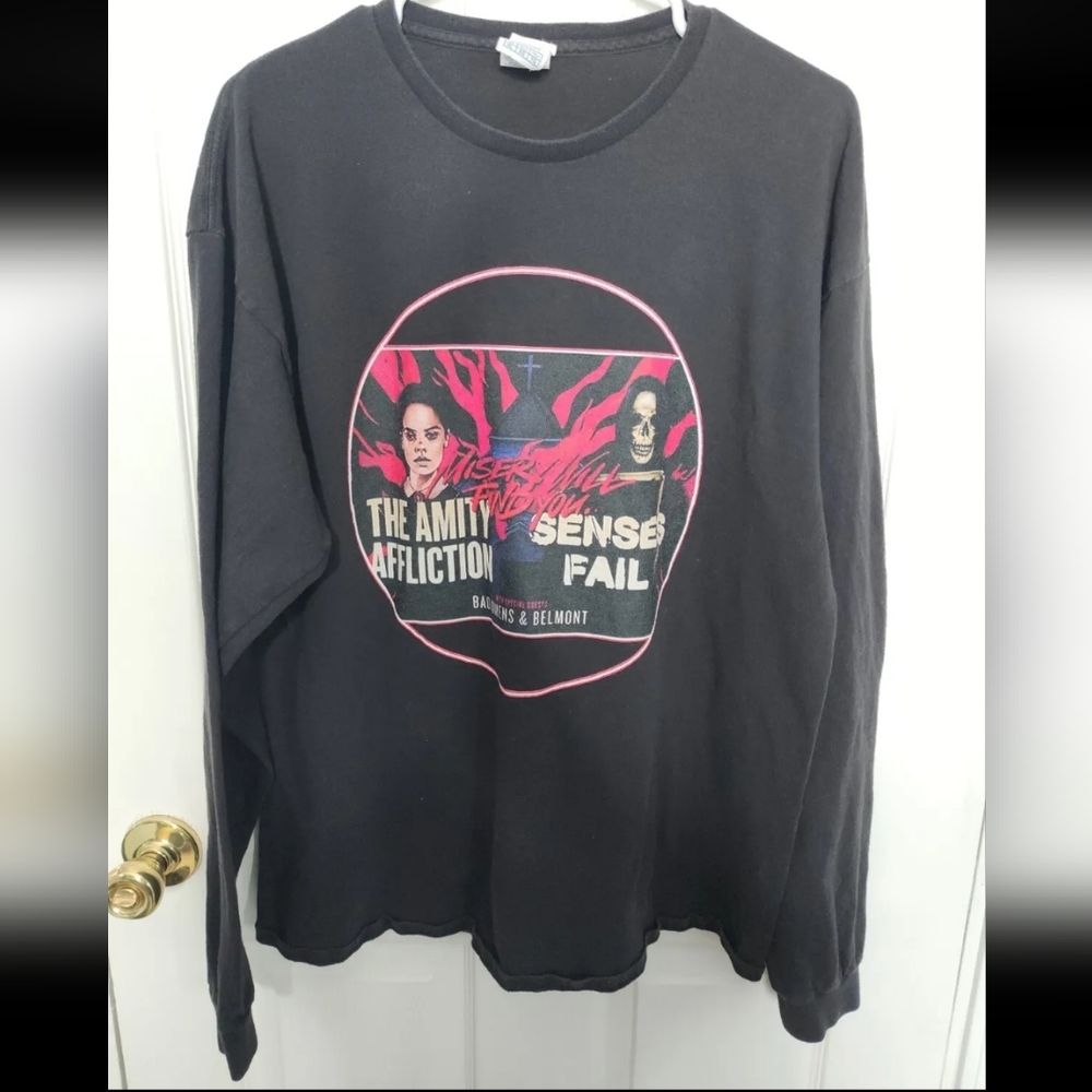 Misery Will Find You Tour Shirt The Amity Affliction Senses Fail Bad Omen